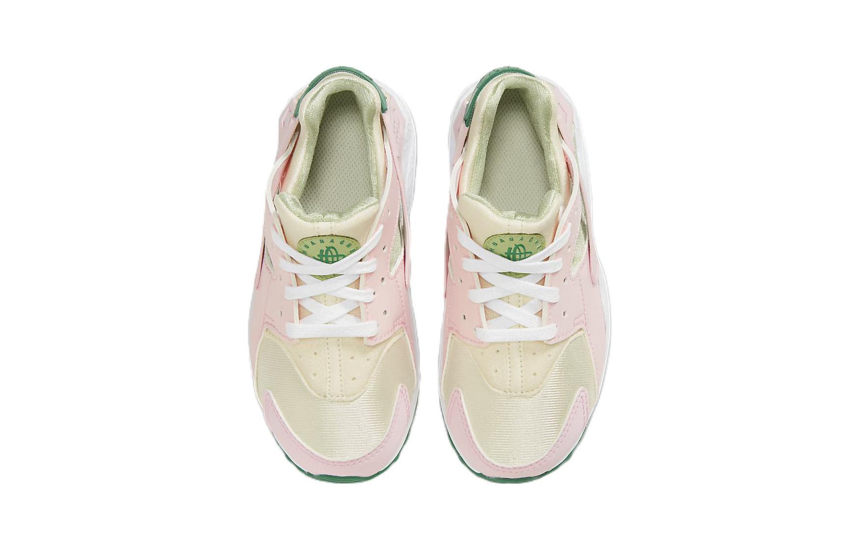 Детские кроссовки Nike Huarache Run SE (розово-зеленые) — фото 6