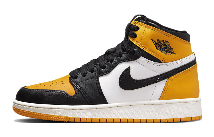 Кроссовки Jordan JordanAir Jordan 1 Retro High OG "Taxi" GS (черный / оранжевый)