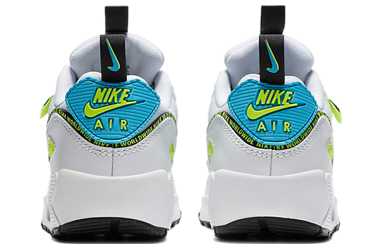 Кроссовки Nike Air Max 90 SE2 (бело-сине-желтые) — фото 7