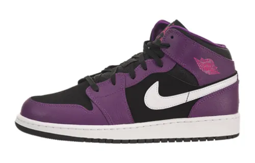 Jordan Air Jordan 1 Synthetic Leather, Leather Cushioning Slip Resistant Abrasion Resistant Mid top