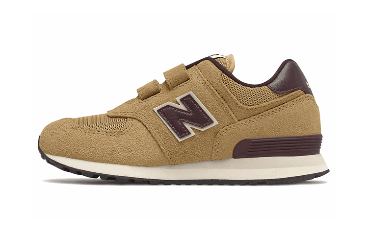 Детские кроссовки New Balance 574 (коричнево-желтый)