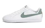 Nike Synthetic Leather Slip Resistant Abrasion Resistant Low top Skateboard Shoes White Green Unisex
