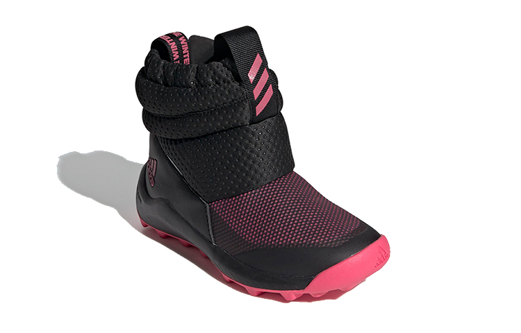 Детские ботинки adidas Rapida snow Boots (черно-розовые) — фото 3