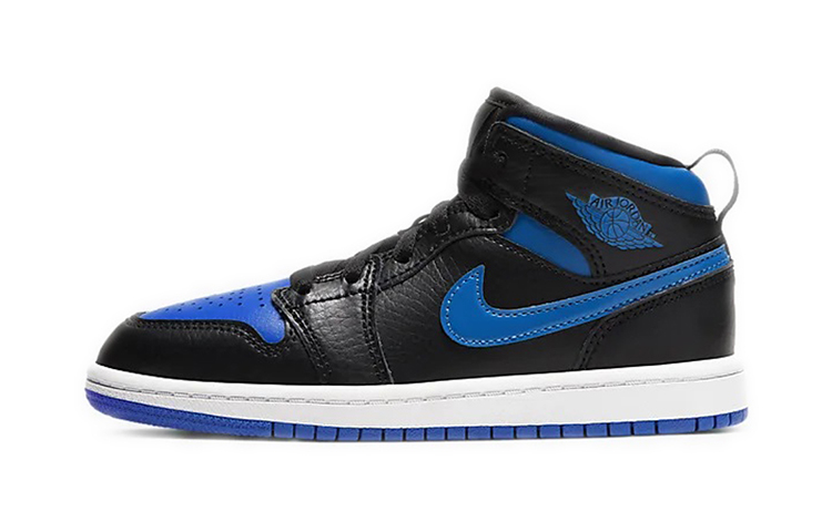 Кроссовки Jordan Air Jordan 1 Mid (черно-синие)