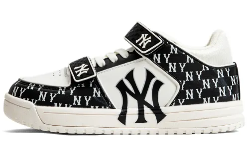 MLB New York Yankees retro non-slip wear-resistant low-top children's casual shoes black children's style