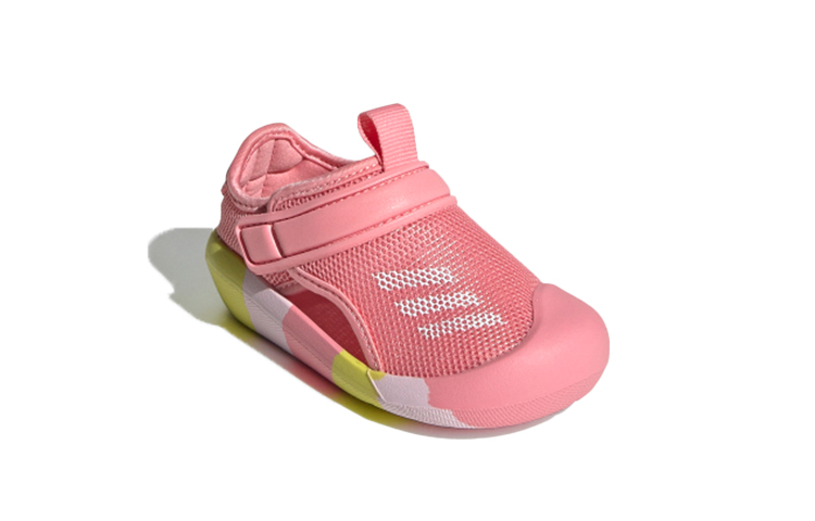 Детские кроссовки adidas Toddler (розово-желтые) — фото 4