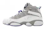 Jordan 6 Rings Medium Grey Vivid Blue GS