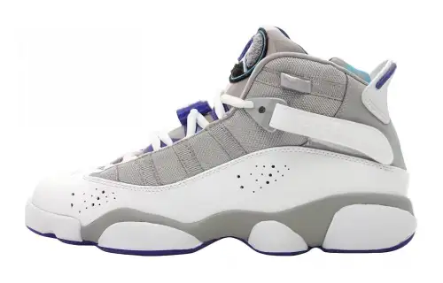 Jordan 6 Rings Medium Grey Vivid Blue GS