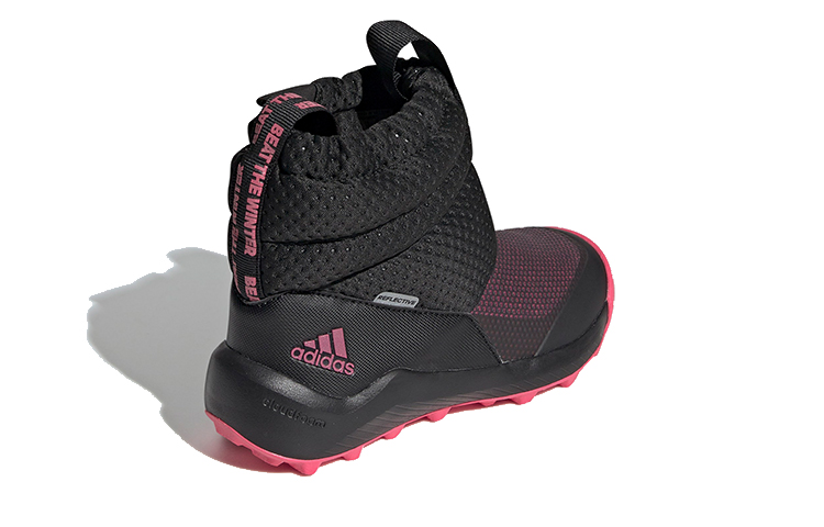 Детские ботинки adidas Rapida snow Boots (черно-розовые) — фото 4