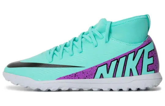 Nike Jr. Mercurial Superfly 9 Club Abrasion Resistant Low top Kids' Soccer Shoes Blue Kids'