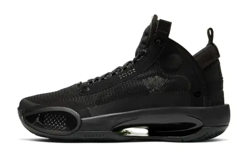 Jordan Air Jordan 34 Comfortable and Versatile GS Mid-top Basketball Shoes Black Unisex