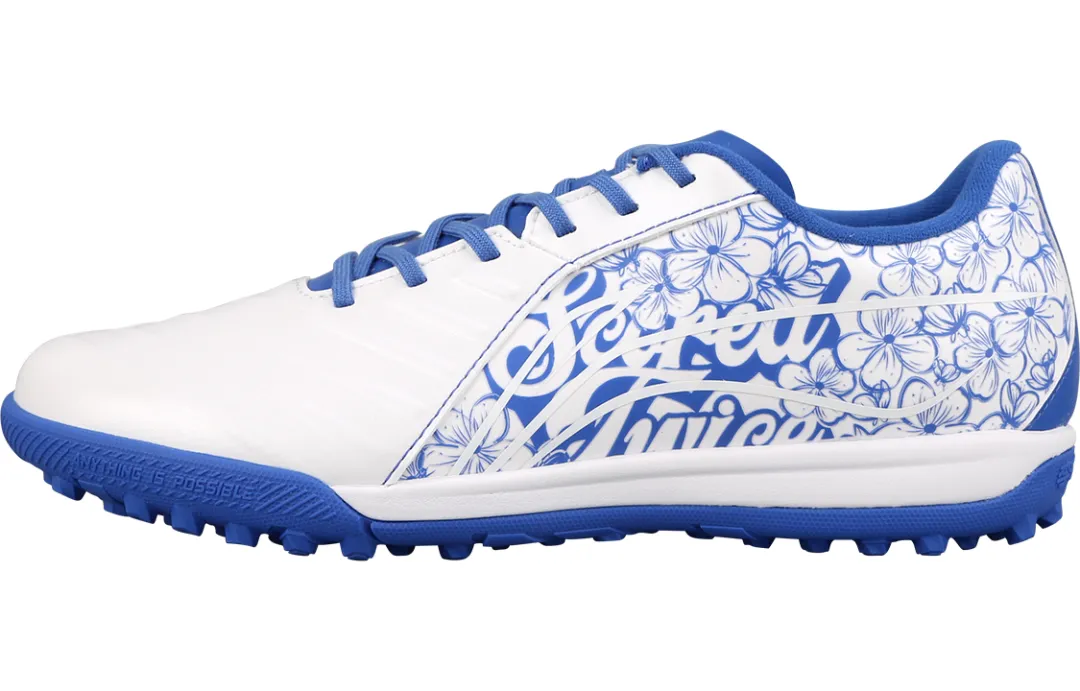 Li Ning YOUNG Polyamide Low top Kids' Soccer Shoes Blue And White Porcelain Kids'