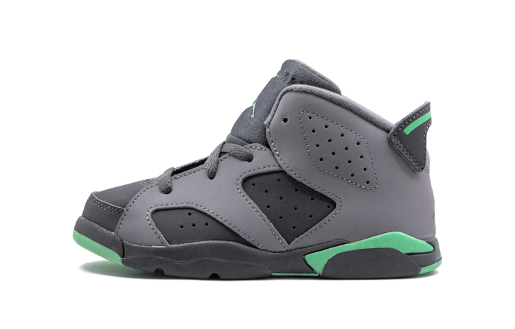 Детские ботинки Jordan Air Jordan 6 Retro "Green Glow" (мятные)