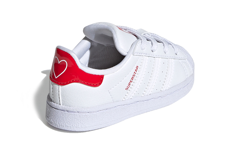 Детские кеды adidas originals (бело-красные) — фото 5