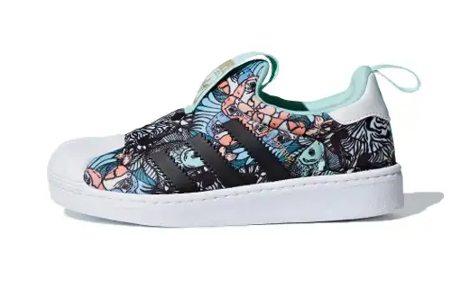 Adidas originals SUPERSTAR 360 360 C low-top sneakers green and black for children