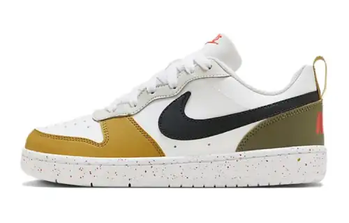 Nike Court Vision Low Synthetic Leather Low top Skateboard Shoes White Brown Unisex