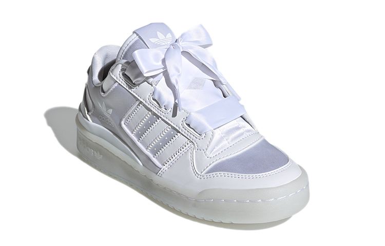 Кеды adidas originals FORUM Satin Low J (белые) — фото 5