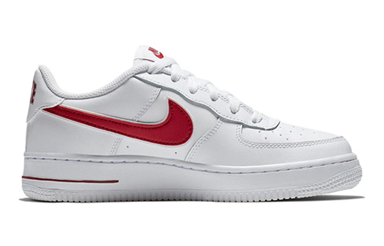 Кеды Nike Air Force 1-3 White/Gym Red (бело-красные) — фото 3