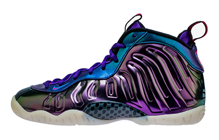 Баскетбольные кроссовки Nike Foamposite One Air Iridescent Purple (фиолетовые) — 海神蓝 — фото 1