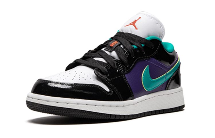 Унисекс кеды Jordan Air Jordan 1 Low (черно-фиолетовые) — фото 4