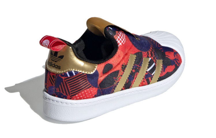 Кеды adidas originals SUPERSTAR 360 C (сине-черно-оранжевый) — Синий / чёрный / оранжевый / золотой — фото 6