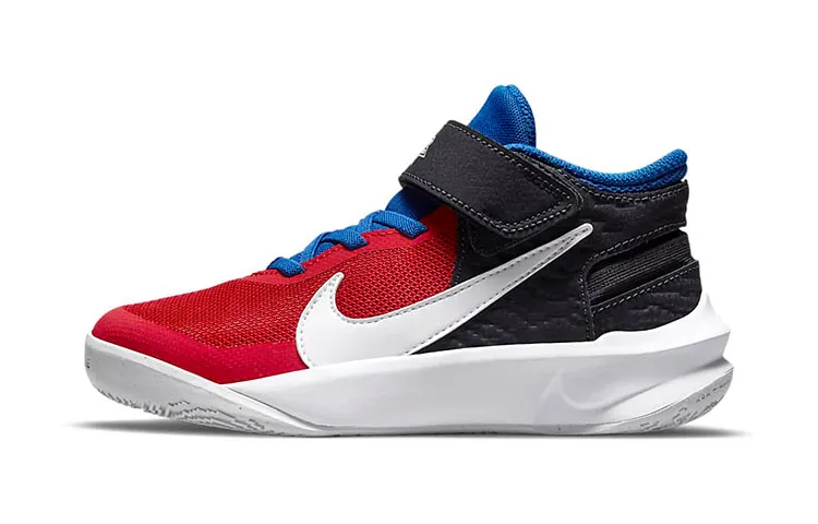 Nike Team Hustle D 10 FlyEase BP Slip Resistant Cushioning Abrasion Resistant Mid top Children's Basketball Shoes