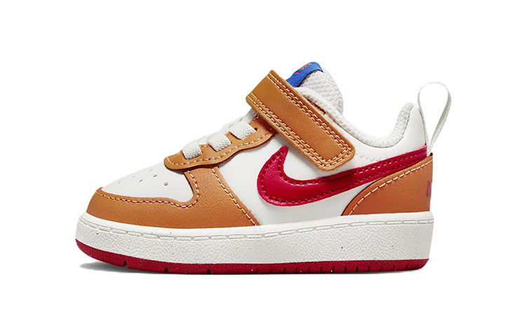 Кеды Nike Court Borough 2 (бело-оранжевые)