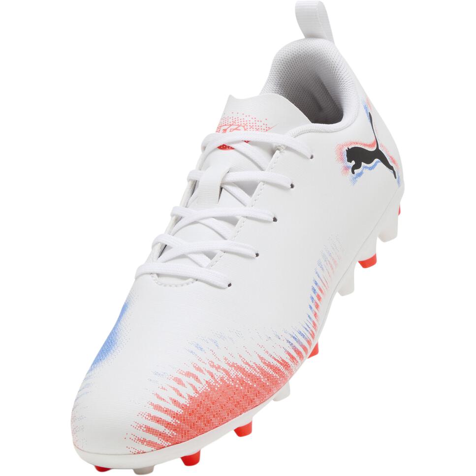 Детские бутсы PUMA FUTURE 8 PLAY MG // (бело-оранжевые) — фото 4