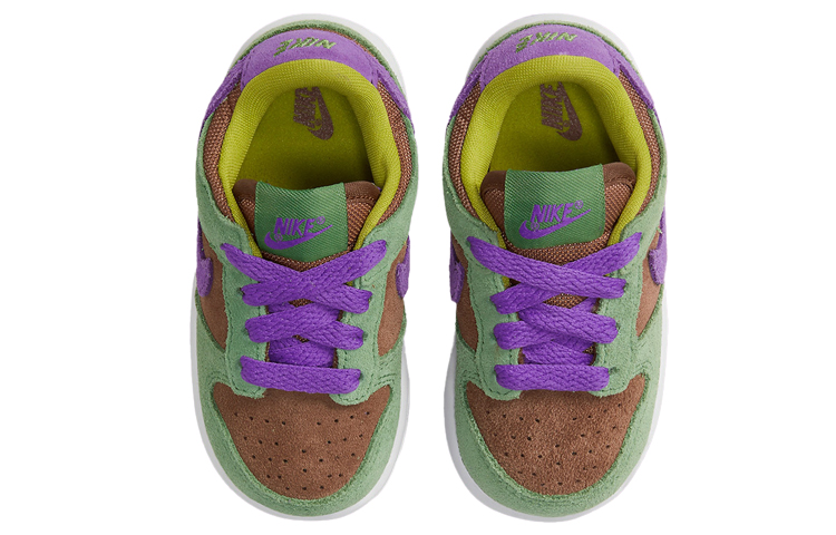 Кроссовки Nike Dunk SP "Veneer" (коричнево-зеленые) — фото 6