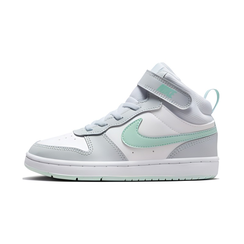 Детские кеды Nike Mid 2 (серо-зеленые)