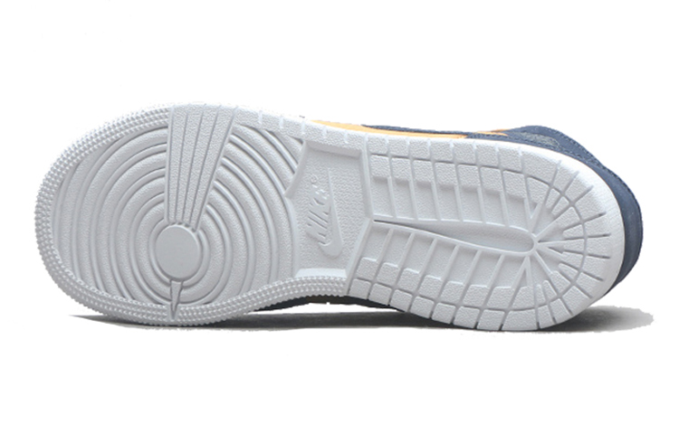 Кеды Jordan JordanAir Jordan 1 Mid Obsidian Desert Ochre GS (желто-синий) — Жёлтый / синий — фото 6