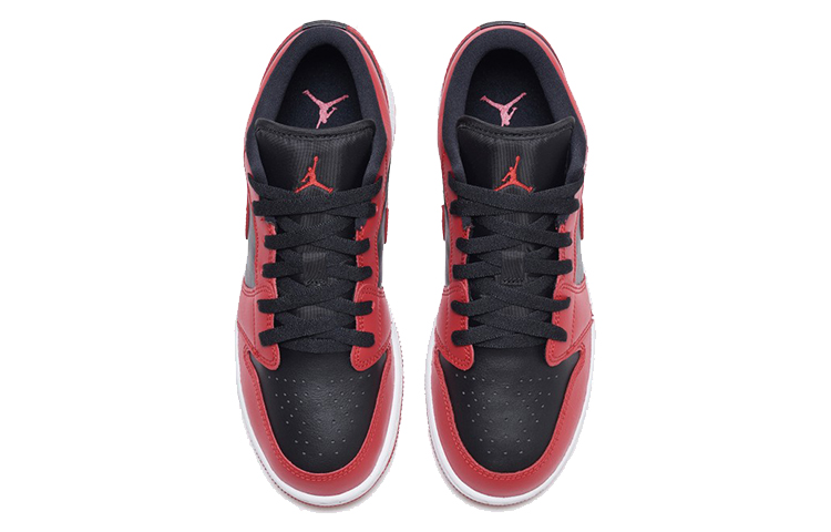 Кроссовки Jordan Air Jordan 1 Low (черно-красные) — Чёрныйкрасный — фото 6