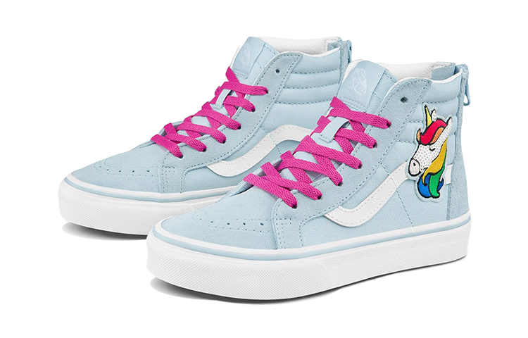 Кеды Vans SK8 (светло-синие) — Светло-синий — фото 3
