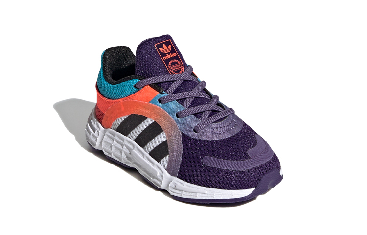 Детские кроссовки adidas originals Sonkei El I (разноцветные) — Синий / оранжевый / фиолетовый — фото 4