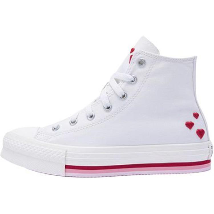 Кеды Converse All Star (бело-розовые)