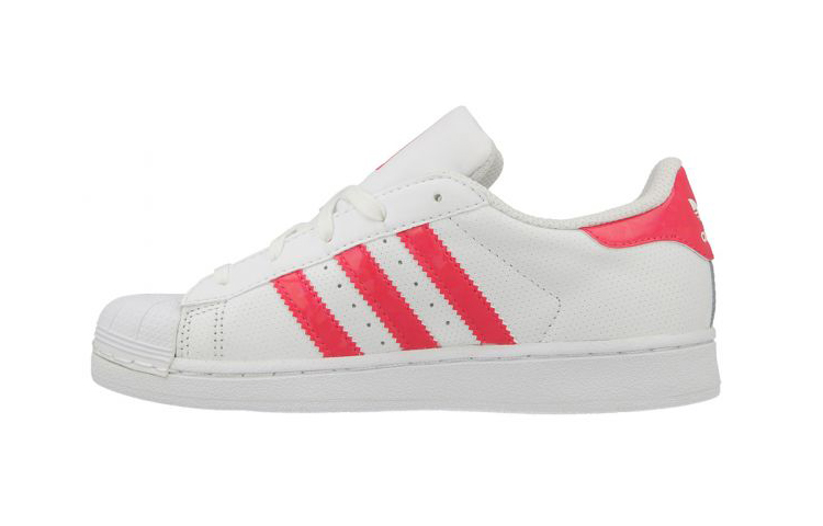 Кеды adidas Superstar (бело-розовые) — фото 1