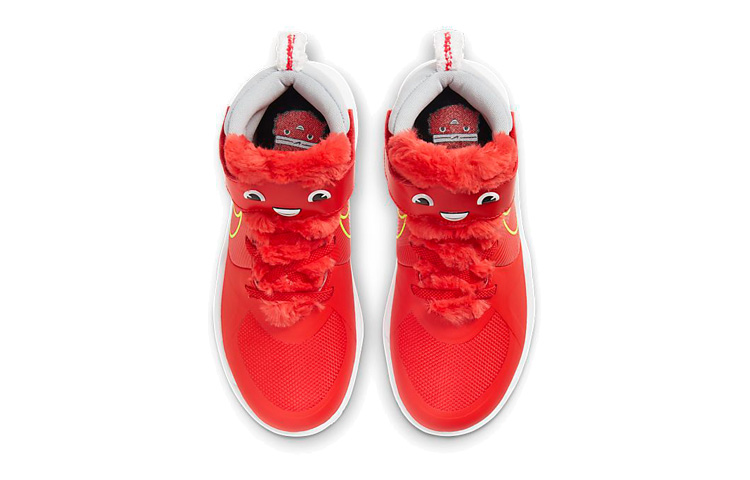 Детские кроссовки Nike Team Hustle D 9 Li (красно-желтые) — фото 6