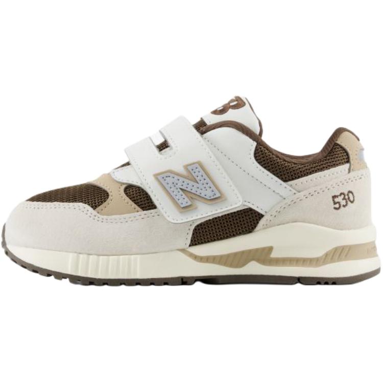 Детские кроссовки New Balance 530 (бело-коричневые)