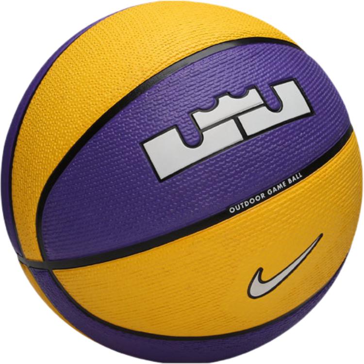 Nike Rubber Basketball Yellow/Black/White Size 7 Training Unisex