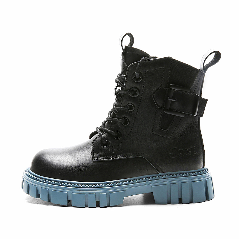 Jeep Leather classic jeep English style, wear-resistant children's boots, British style, wide color palette, mid-length
