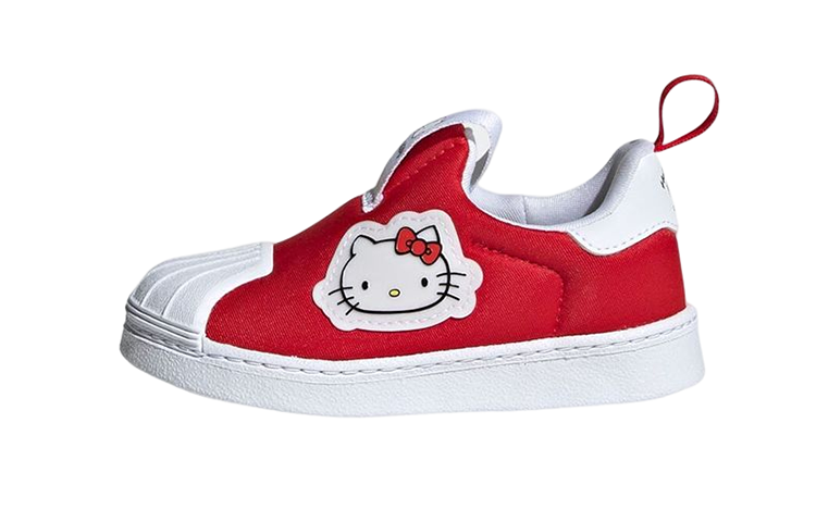 Кеды adidas originals × Hello Kitty SUPERSTAR 360 (красно-белые)