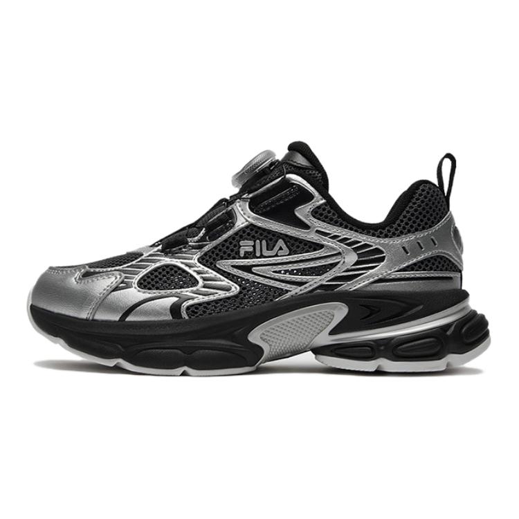 Детские кроссовки Fila (серо-серебристые)