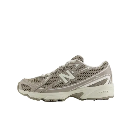 New Balance NB 740 synthetic leather mesh, classic, comfortable and fashionable, shock-absorbing, children's running shoes, brown/beige