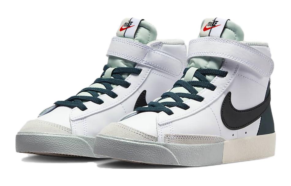 Детские кеды Nike Blazer '77 SE (PS) (бело-зеленые) — фото 5