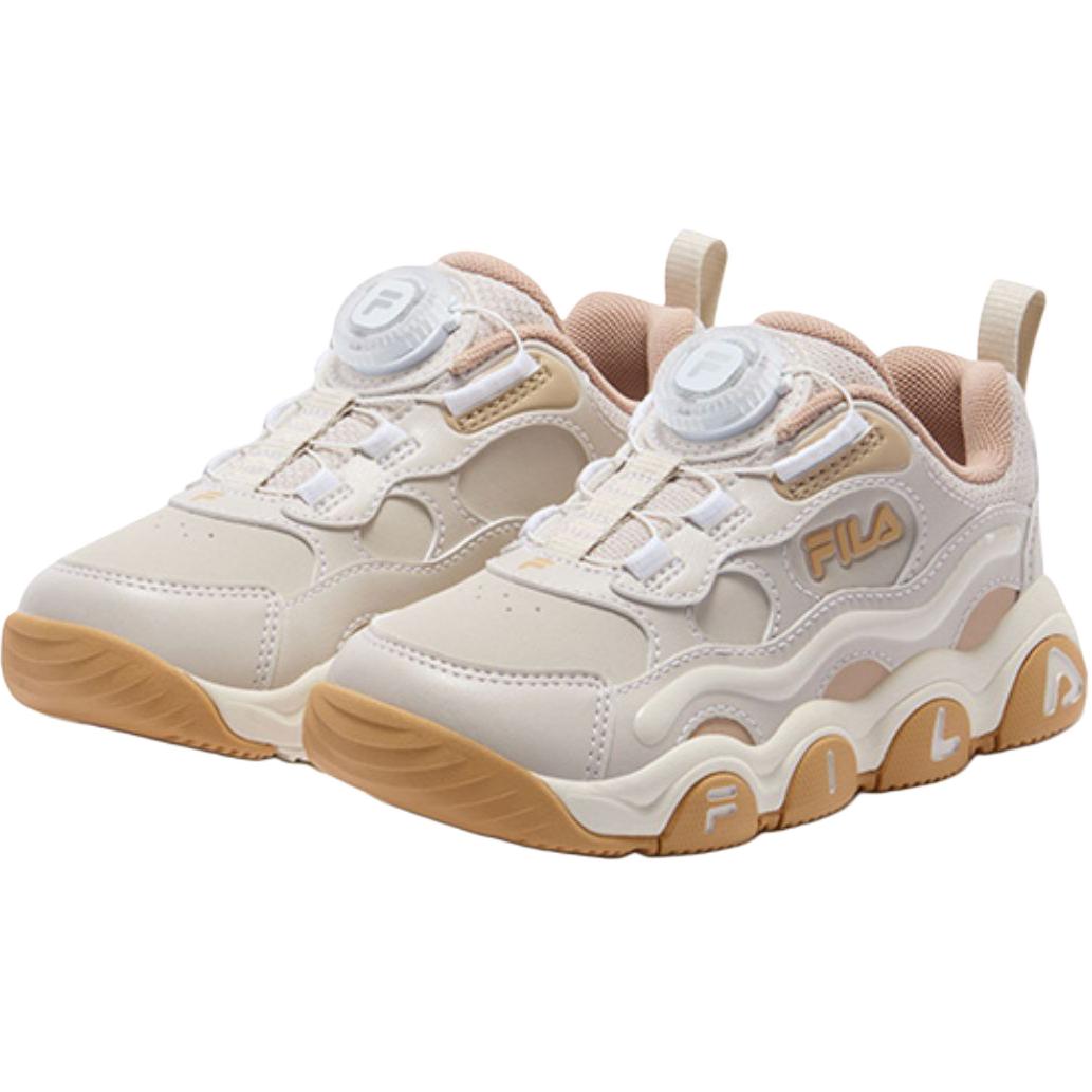 Детские кроссовки Fila KIDS Heritage-FHT JAGGER2 EC (бело-розовые) — 黑/太空银-BB 朴灰/橄榄棕-MR 奶白/石南紫-GA — фото 9