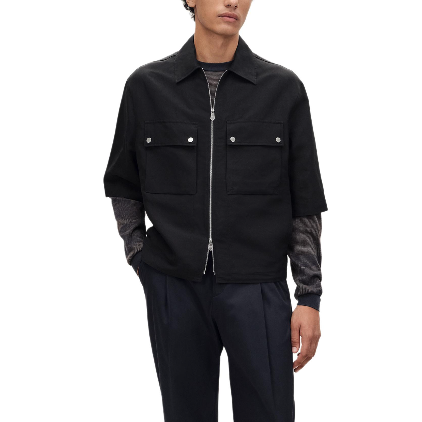 Мужская рубашка Hermes H652300HE02 (белая)