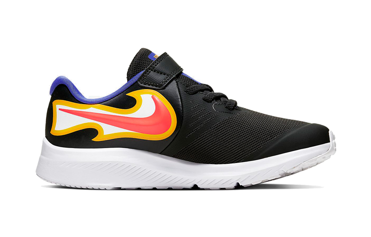 Кроссовки Nike Star Runner 2 Fire (фиолетовые) — 暗烟灰/波斯紫/欧皮特黄/激光红 — фото 2