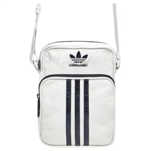 Balenciaga X Adidas Small Crossbody Messenger Bag White/Black
