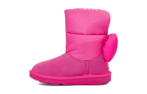 UGG Fashionable children's fuchsia boots with bow