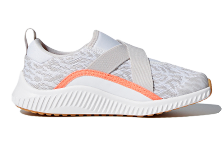Детские кроссовки adidas Fortarun X Cf K (серо-бело-розовые) — Серый / белый / розовый — фото 3